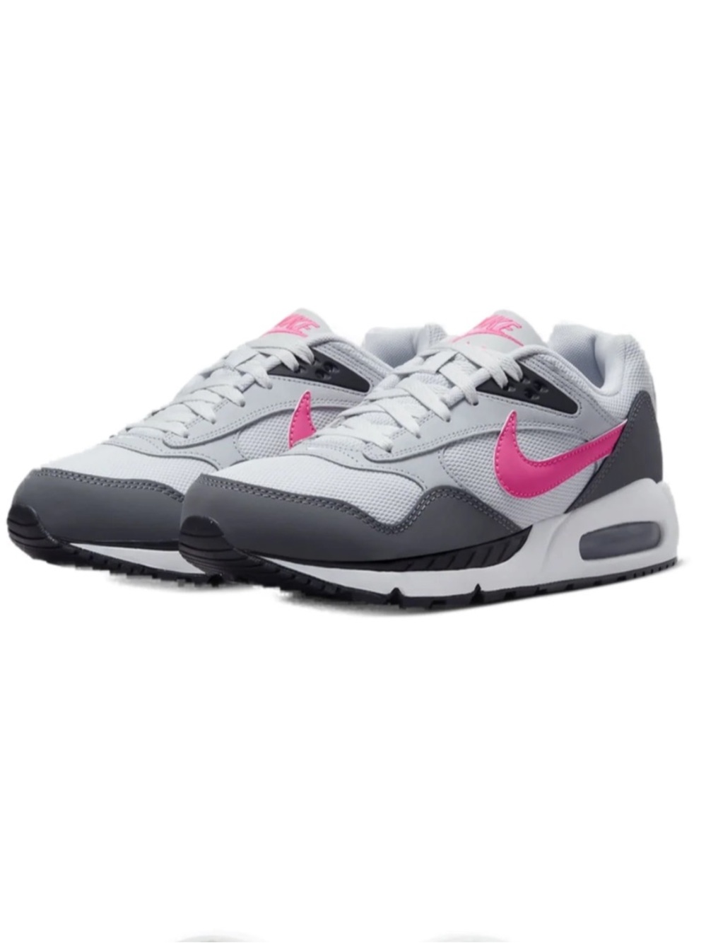 Nike Women’s Gray & Pink Athletic Sneakers - Air-Cushioned Comfort